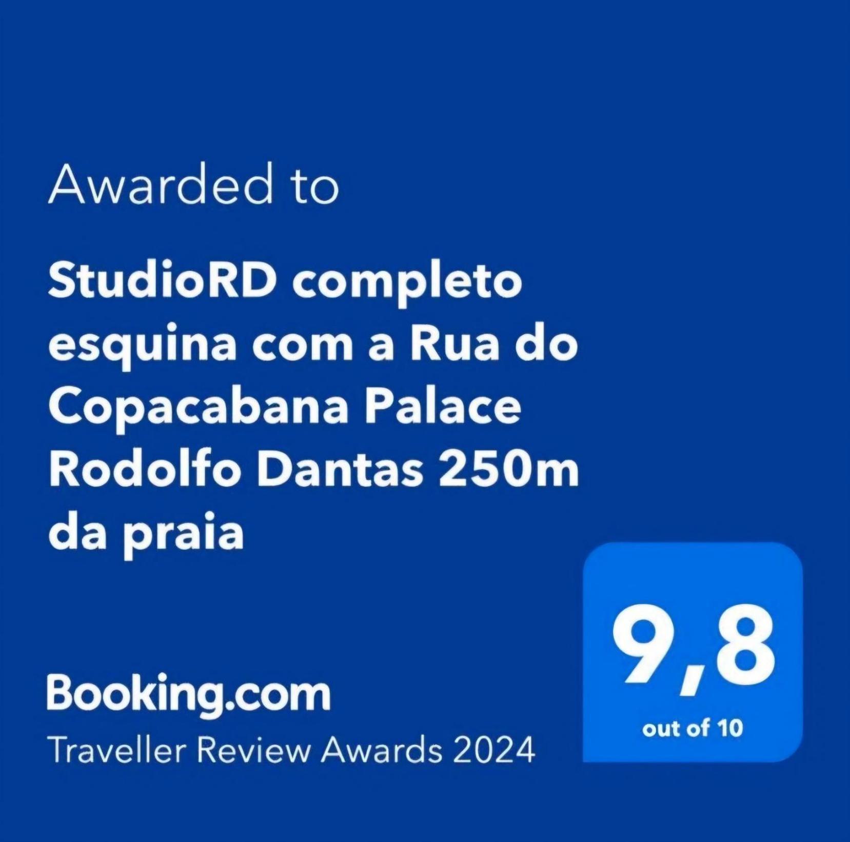 ריו דה ז'ניירו Studiord Copacabana 250M Da Praia Esquina Com A Rua Do Copacabana Palace Rodolfo Dantas מראה חיצוני תמונה